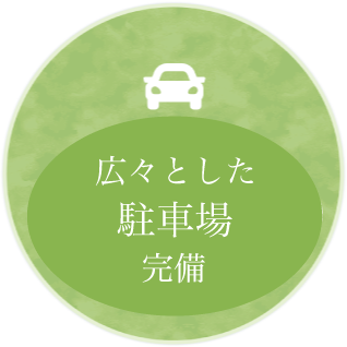 広々とした駐車場（6台）完備