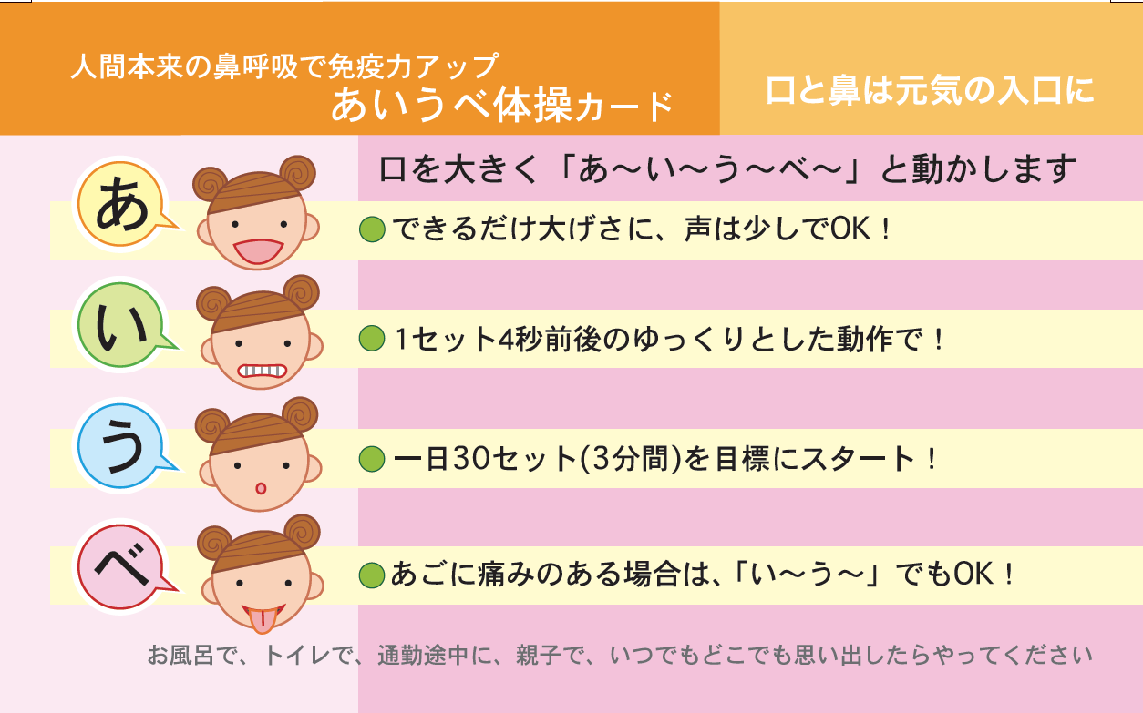 あいうべ体操のやり方