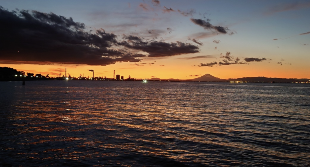 夕富士