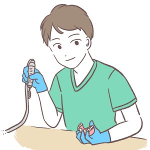 入れ歯の調整